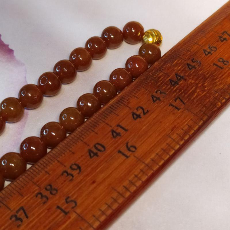 📿紅翡珠鍊📿天然緬甸玉 A貨翡翠-8mm大紅翡珠 108顆 精品圓珠 珠鍊/項鍊/繞多圈 翡翠項鍊 紅翡項鍊 母親節禮物-細節圖7