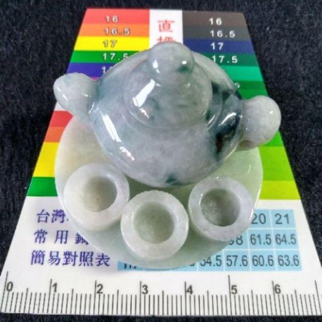 🎷遇見辛福🎷天然緬甸玉A貨翡翠-精雕 茶壺/玉壺組 小擺件 現貨實拍優惠特價【92jade 遇見善緣】翡翠茶壺 玉茶壺-細節圖6