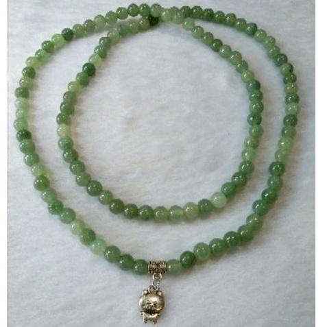 🔮108🔮天然緬甸玉A貨翡翠-7.2mm油青珠 毛衣鏈 現貨實拍優惠特價【92jade 遇見善緣】翡翠珠鍊 翡翠項鍊-細節圖7