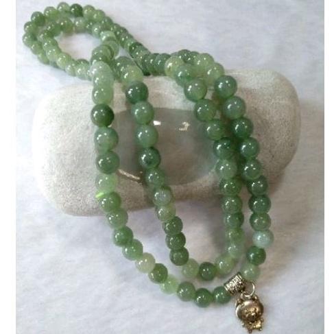 🔮108🔮天然緬甸玉A貨翡翠-7.2mm油青珠 毛衣鏈 現貨實拍優惠特價【92jade 遇見善緣】翡翠珠鍊 翡翠項鍊-細節圖8