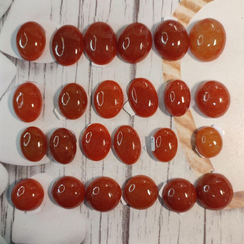 🥚紅翡蛋面🥚天然緬甸玉 A貨 翡翠 紅翡 蛋面 戒面裸石 現貨特價【92jade 就愛翡翠】diy镶嵌件 紅蛋面-細節圖9