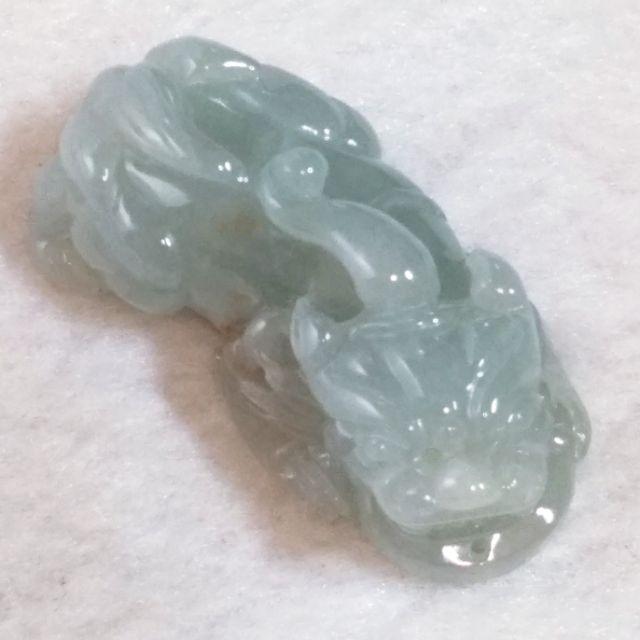 💱招財納福💱天然緬甸玉 A貨 翡翠 藍紫 貔貅【92jade遇見善緣】現貨特惠 翡翠貔貅 玉貔貅 貔貅玉佩玉墬 招財神獸-細節圖5
