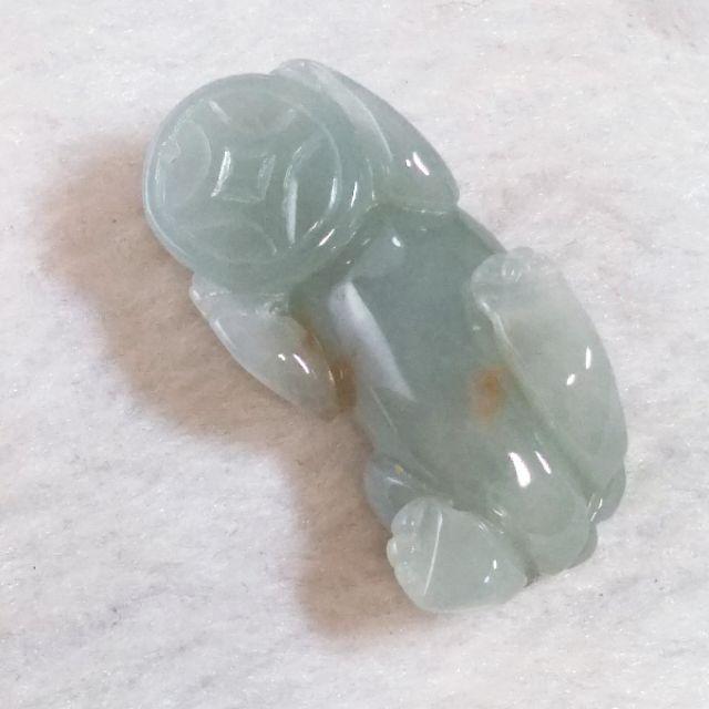 💱招財納福💱天然緬甸玉 A貨 翡翠 藍紫 貔貅【92jade遇見善緣】現貨特惠 翡翠貔貅 玉貔貅 貔貅玉佩玉墬 招財神獸-細節圖7