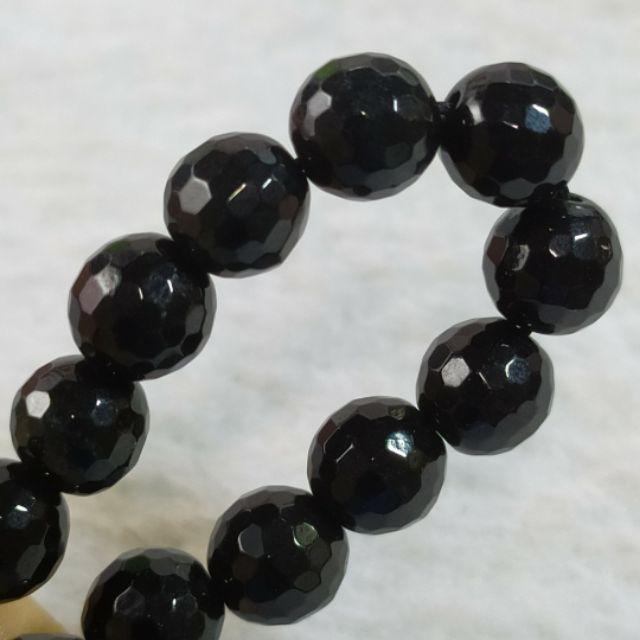 📿多切割面📿天然緬甸玉A貨翡翠-7.5mm墨翠 多切割面 珠鍊項鍊毛衣鍊繞多圈精品佛珠念珠珠串台灣賣家現貨實拍特惠價-細節圖5