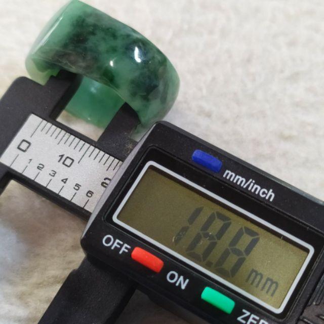 ☯️翡翠扳指☯️天然緬甸玉 A貨 翡翠 18.8mm 藍水飄花 霸氣 扳指 玉扳指 馬鞍扳指 翡翠戒指 父親節禮物-細節圖7