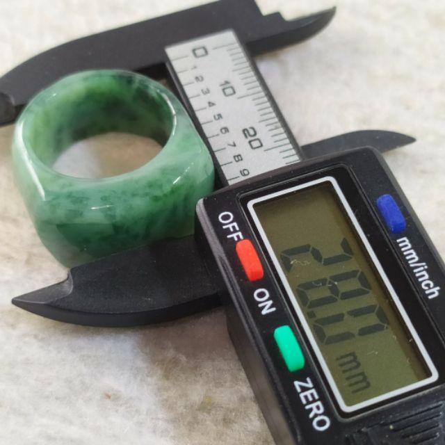 ☯️翡翠扳指☯️天然緬甸玉 A貨 翡翠 18.8mm 藍水飄花 霸氣 扳指 玉扳指 馬鞍扳指 翡翠戒指 父親節禮物-細節圖9