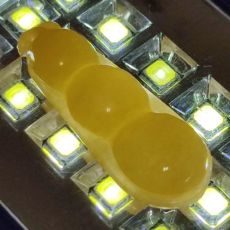 🍡連中三元🍡天然緬甸玉 A貨翡翠-黃翡 精雕 福豆 附證書 現貨實拍優惠特價【92jade 遇見善緣】翡翠福豆 三元及第-細節圖3
