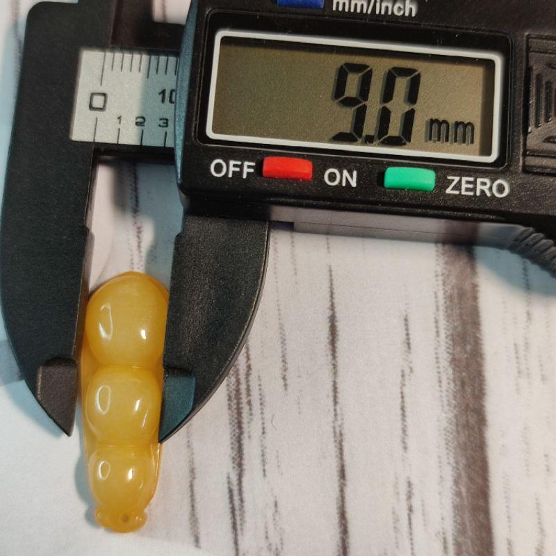 🍡連中三元🍡天然緬甸玉 A貨翡翠-黃翡 精雕 福豆 附證書 現貨實拍優惠特價【92jade 遇見善緣】翡翠福豆 三元及第-細節圖7