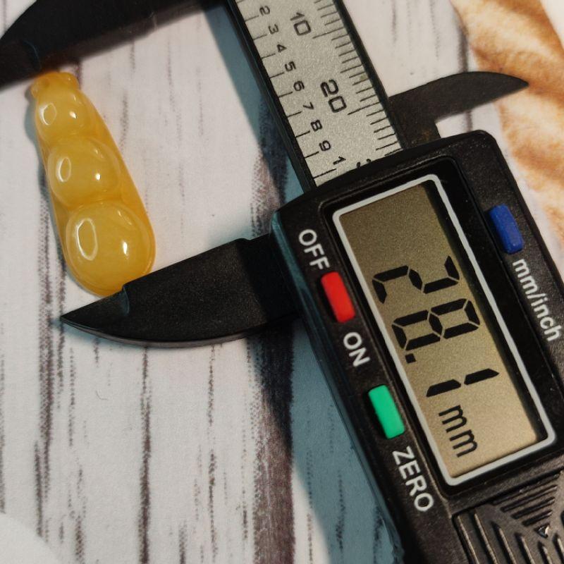 🍡連中三元🍡天然緬甸玉 A貨翡翠-黃翡 精雕 福豆 附證書 現貨實拍優惠特價【92jade 遇見善緣】翡翠福豆 三元及第-細節圖9