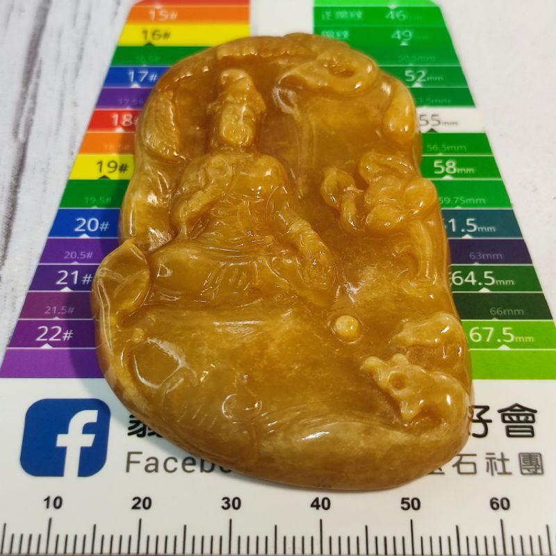 🙏鳳凰觀音🙏天然緬甸玉 A貨翡翠-黃翡 精雕 鳳凰 觀音【92jade 遇見善緣】現貨特價 翡翠觀音 觀音玉佩玉墬-細節圖8