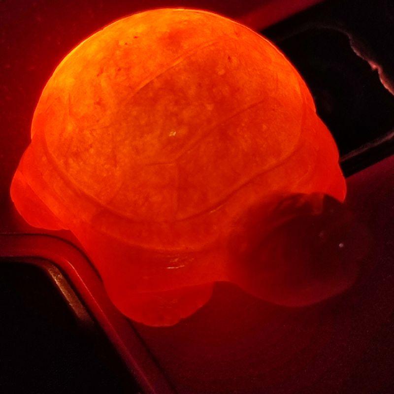 🐢長壽吉祥🐢天然緬甸玉A貨翡翠-紅翡 立體精雕 龜 烏龜 長壽龜 附證書【92jade就愛翡翠】現貨 翡翠烏龜玉佩玉墬-細節圖8