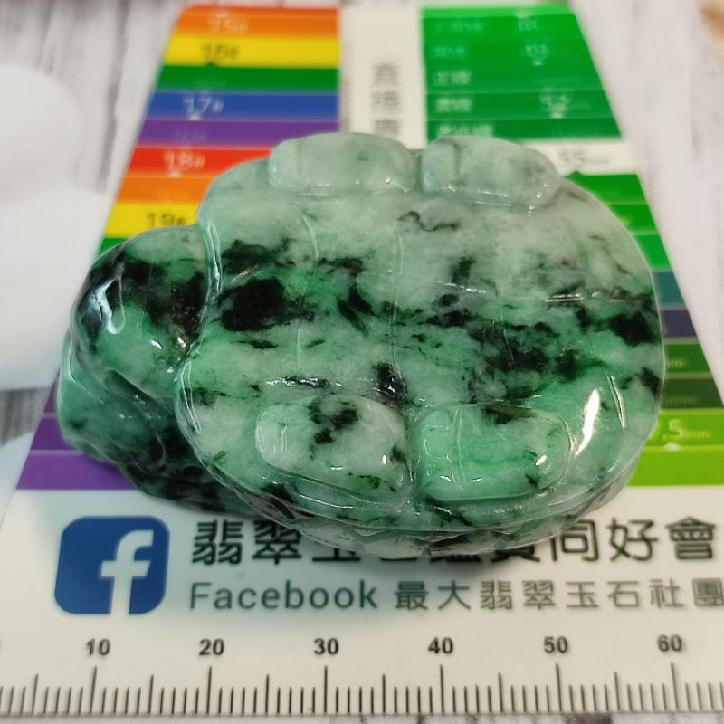 🐉招財守護🐢天然緬甸玉 A貨翡翠-花青 精雕 龍龜 手把件/小擺件 現貨實拍優惠特價【92jade 遇見善緣】-細節圖6
