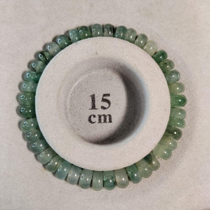 💕精打細算💕天然A貨 翡翠-高冰 甜甜圈 算盤珠 手鍊/手串 現貨特惠【92jade 遇見善緣】玉手串 玉珠鍊 玉珠串-細節圖8