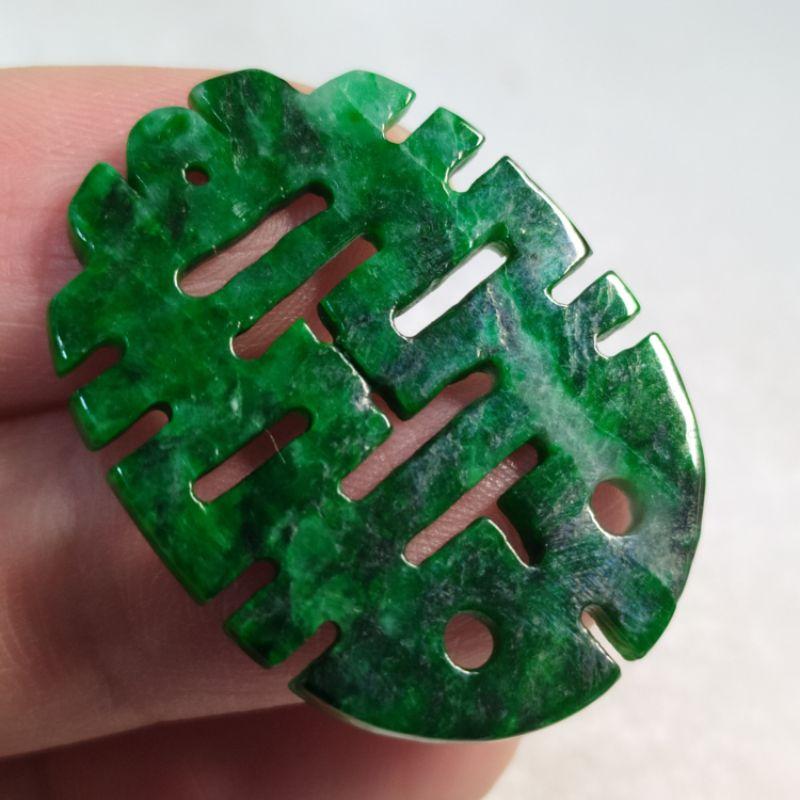 💕雙囍臨門💕天然緬甸玉A貨翡翠-花青 雙喜/囍字 玉牌 現貨實拍優惠特價【92jade 遇見善緣】-細節圖3