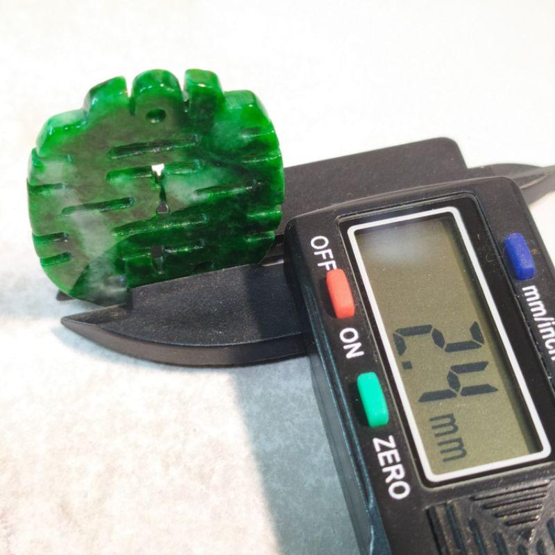 💕雙囍臨門💕天然緬甸玉A貨翡翠-花青 雙喜/囍字 玉牌 現貨實拍優惠特價【92jade 遇見善緣】-細節圖6