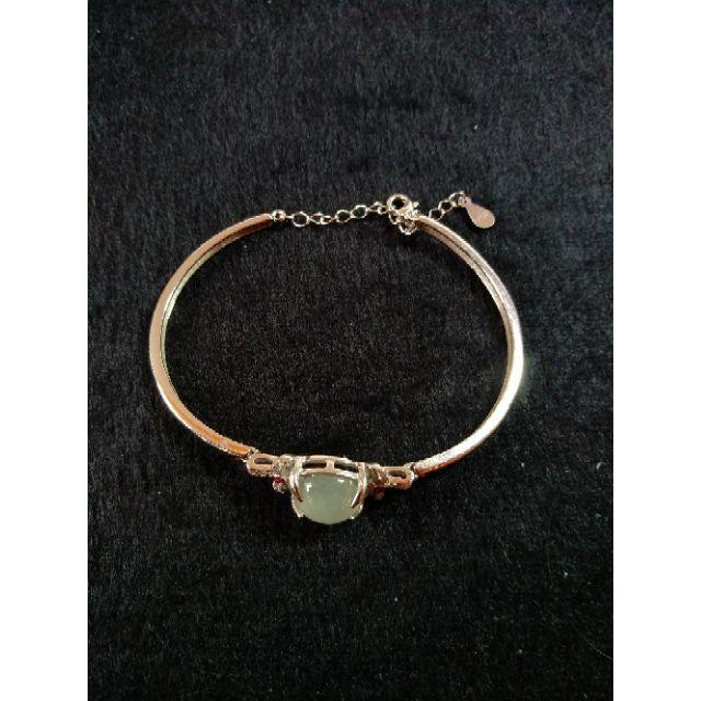 🎆特惠🎆天然緬甸玉 A貨翡翠-冰晴 蛋面 鑲925銀 手鍊【92jade 遇見善緣】-細節圖5