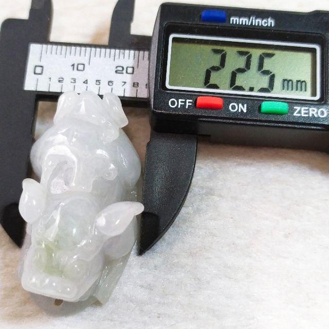 💱招財納福💱天然緬甸玉A貨翡翠-冰淡春彩 立體精雕 貔貅 附證書【92jade 遇見善緣】現貨特惠-細節圖8