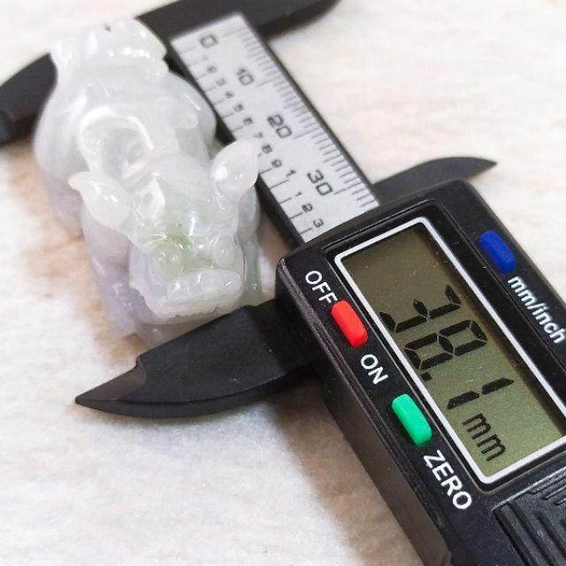 💱招財納福💱天然緬甸玉A貨翡翠-冰淡春彩 立體精雕 貔貅 附證書【92jade 遇見善緣】現貨特惠-細節圖9
