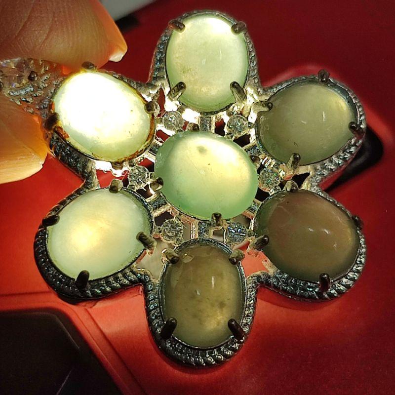 💖翡翠蛋面💖天然緬甸玉A貨翡翠-冰晴水 蛋面(7個蛋面組) 現貨實拍優惠特價【92jade 遇見善緣】-細節圖2