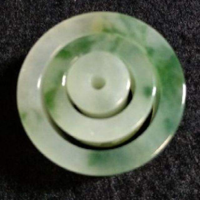 🎊六字箴言🎊天然緬甸玉A貨翡翠-冰飄綠花 六字箴言 精雕 扳指/路路通 三件套 附證書【92jade 遇見善緣】現貨特價-細節圖4