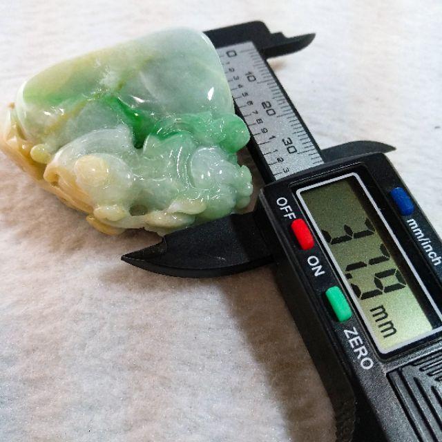 👑招財開運👑天然緬甸玉 A貨翡翠-三彩 立體精雕 貔貅 小擺件/手把件 現貨特惠【92jade 遇見善緣】-細節圖7