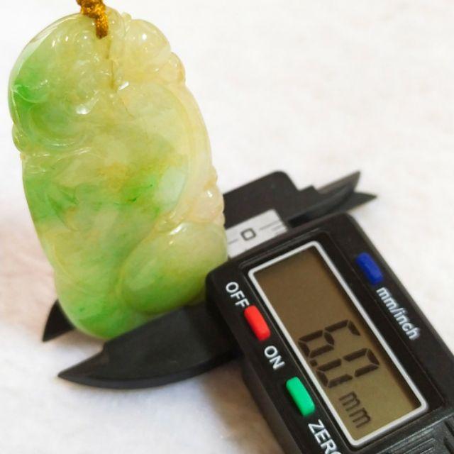 🛩️飛黃騰達🛩️️天然緬甸玉 A貨翡翠-冰飄綠花 精雕立體 飛天貔貅【92jade 遇見善緣】現貨特惠-細節圖7