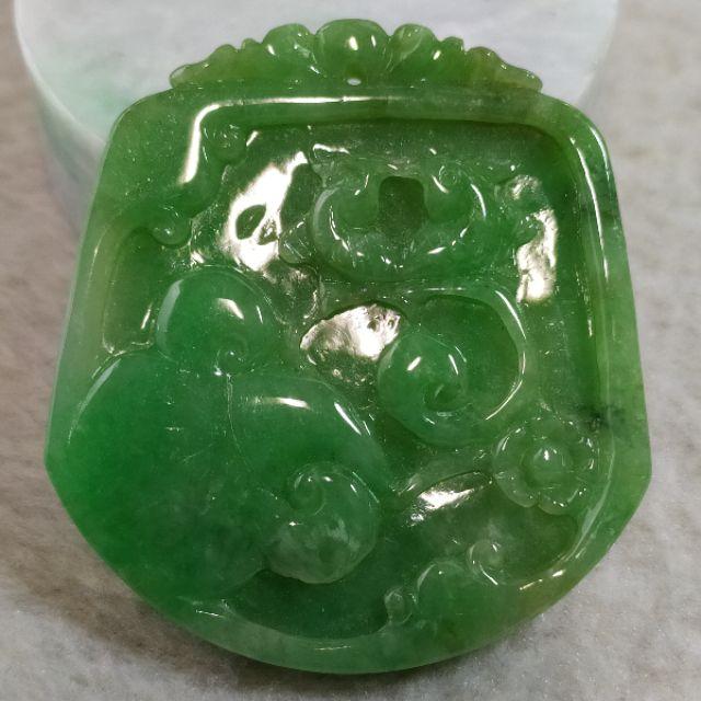 🕊️濃情蜜意🕊️天然緬甸玉 A貨翡翠-滿綠 精雕 喜鵲 上梅稍 現貨實拍優惠特價【92jade 遇見善緣】-細節圖2