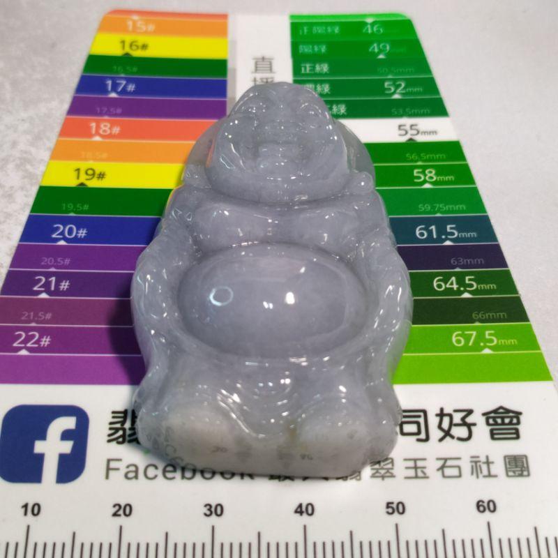 😁有福相伴😁天然緬甸玉A貨翡翠-紫羅蘭 立體精雕 彌勒佛/站佛/自在佛 現貨實拍優惠特價【92jade 遇見善緣】-細節圖4