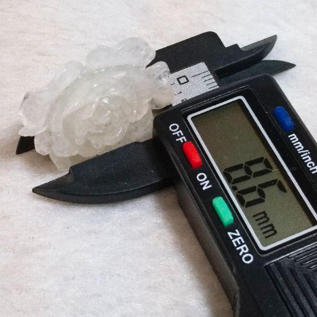 🌹花開富貴🌹天然緬甸玉 A貨翡翠-白冰 立體精雕 玫瑰花【92jade 遇見善緣】現貨特惠-細節圖9