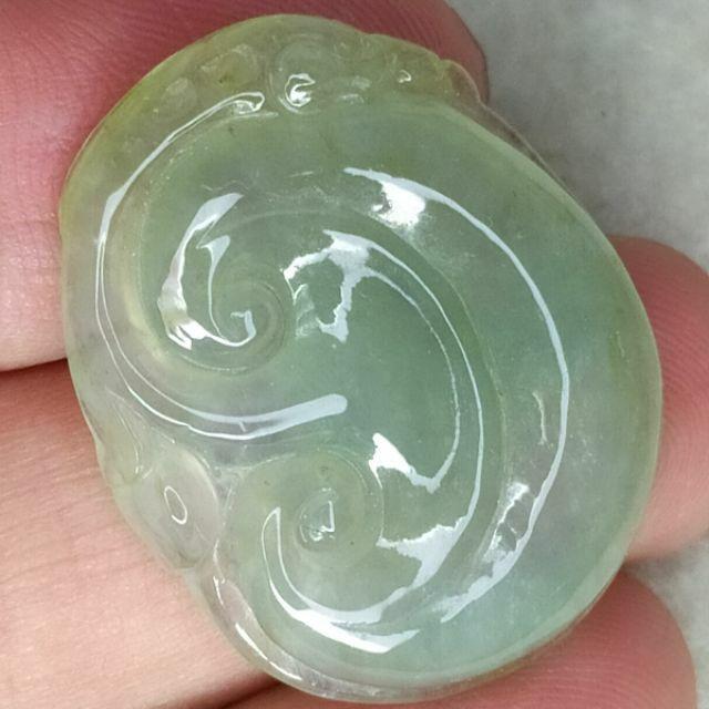 🐉吉祥如意🐉天然緬甸玉 A貨翡翠-冰晴 精雕 龍如意【92jade 遇見善緣】現貨特惠-細節圖4
