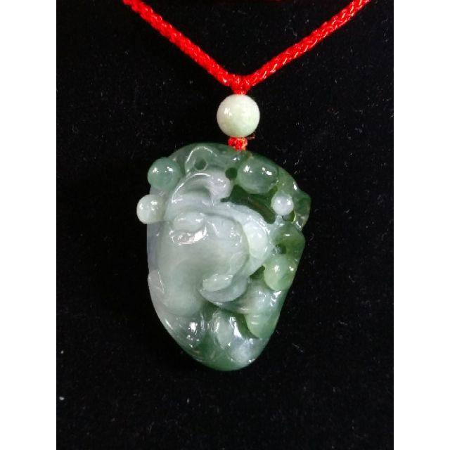 🐸招財納福🐸天然緬甸玉A貨翡翠-油青雙色 精雕 三腳金蟾 現貨實拍優惠特價【92jade 遇見善緣】-細節圖3