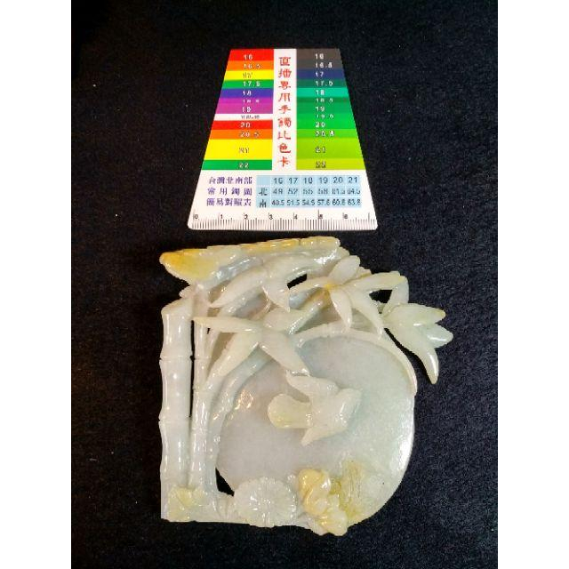 👑特惠👑天然緬甸玉A貨翡翠-黃翡 精雕 花好月圓、鳥語花香、節節高 擺件 附證書【92jade 遇見善緣】現貨特惠-細節圖8