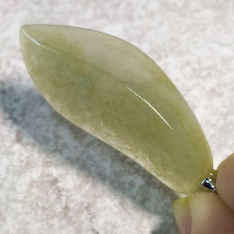 🥒福氣連綿🥒天然緬甸玉A貨翡翠-冰黃 精雕 福瓜 現貨實拍優惠特價【92jade 遇見善緣】-細節圖3