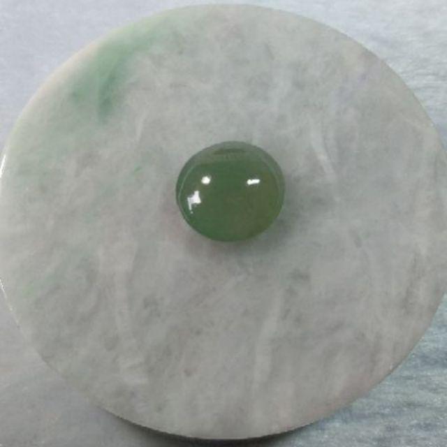 💎7.39ct冰晴蛋面💎天然緬甸玉 糯冰種 A貨翡翠-附台大國際寶石鑑定所證書【92jade遇見善緣】diy設計飾品配件-細節圖5