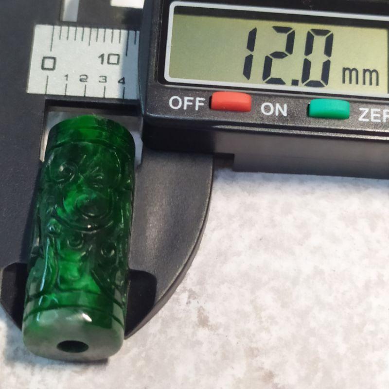 🤹翎管路路通🤹滿綠 干青 古雲紋 翎管 路路通 現貨實拍優惠特價【92jade 遇見善緣】玉翎管-細節圖8