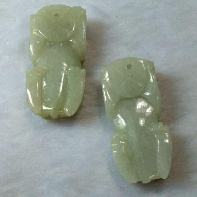 💱招財神獸💱天然緬甸玉A貨翡翠-黃翡 金錢如意 貔貅 一對【92jade 遇見善緣】-細節圖2