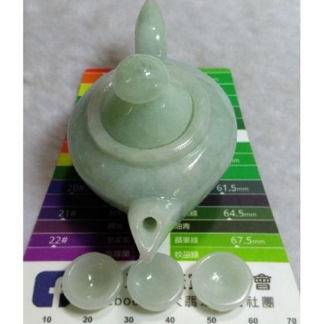 🀄把把胡🀄-天然緬甸玉A貨翡翠-果綠色 精雕 玉壺 茶壺 小擺件 現貨特價【92jade 遇見善緣】翡翠茶壺 玉茶壺-細節圖5