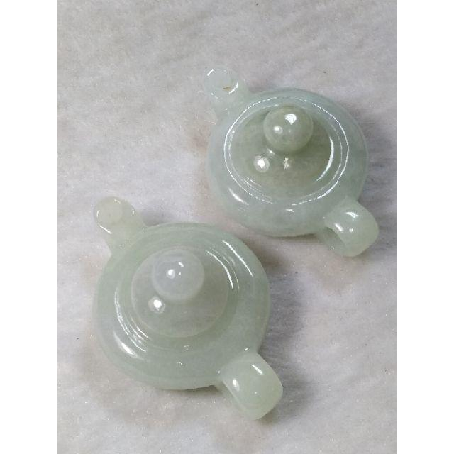 🎐遇見幸福🎐天然緬甸玉A貨翡翠-帶底色 玉壺組 擺件 現貨實拍優惠特價【92jade 遇見善緣】-細節圖6