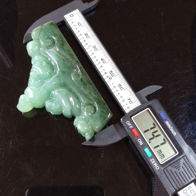 🙏參禪覺悟🙏天然緬甸玉A貨翡翠-冰油青 立體精雕 悟道 香插 小擺件【92jade 遇見善緣】-細節圖7