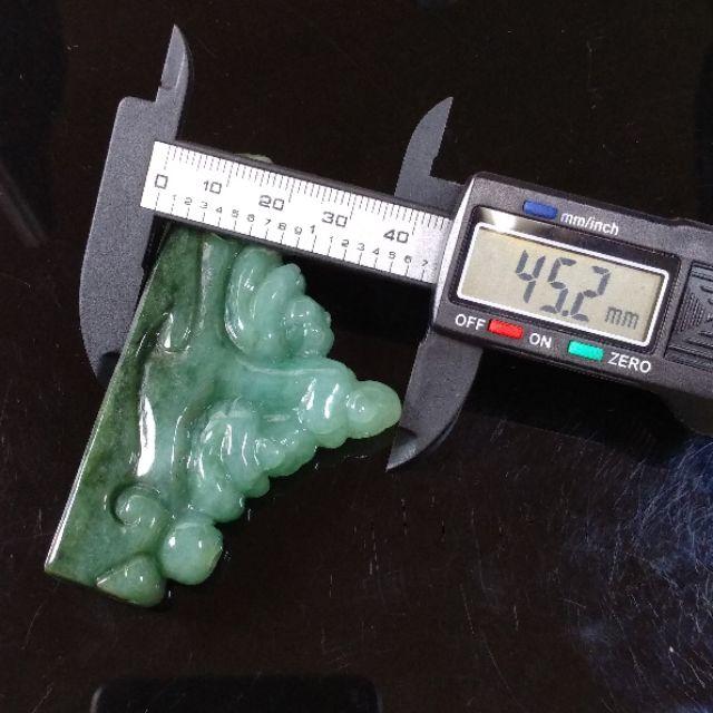 🙏參禪覺悟🙏天然緬甸玉A貨翡翠-冰油青 立體精雕 悟道 香插 小擺件【92jade 遇見善緣】-細節圖8