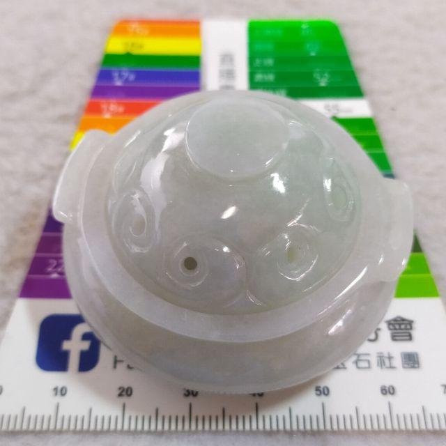 🍃香薰🍃天然緬甸玉A貨翡翠-淡底色 精雕 三足鼎造型 香爐 擺件 現貨特惠 【92jade 遇見善緣】翡翠香爐 薰香爐-細節圖9