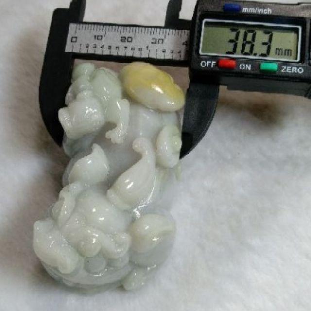 💰招財納福💰天然緬甸玉 A貨 翡翠 紫蘿蘭帶灑金 貔貅 玉貔貅 母子貔貅 擺件 現貨特惠【92jade 遇見善緣】-細節圖5