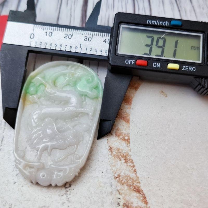 🐉龍鳳呈祥🐉天然緬甸玉 A貨 翡翠 白底青 雙面雕工 龍 鳳 龍鳳牌 玉龍鳳  jade 就愛翡翠 翡翠龍鳳-細節圖7