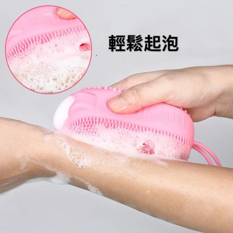 【現貨】泡泡洗澡刷按摩浴擦搓背搓澡神器小熊硅膠快速起泡刷 質感好 省時-細節圖3