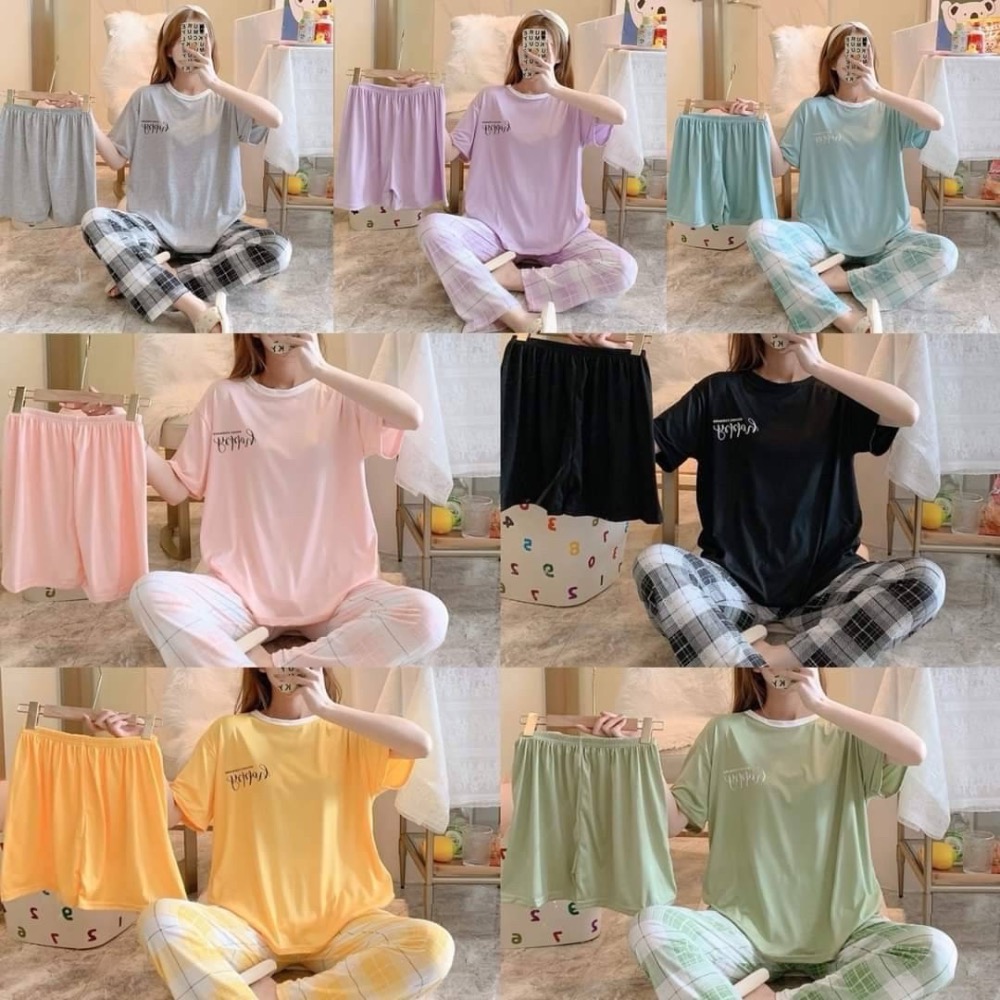 甜心格子家居服三件套-細節圖6