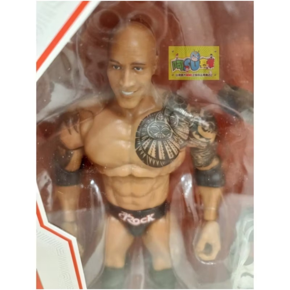 阿Su倉庫☆WWE摔角 The Rock Ultimate Edition 25 巨石強森最終魔王終極精華版人偶公仔-細節圖9