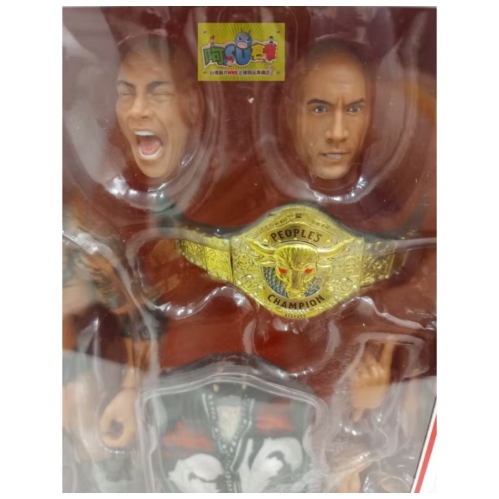 阿Su倉庫☆WWE摔角 The Rock Ultimate Edition 25 巨石強森最終魔王終極精華版人偶公仔-細節圖10