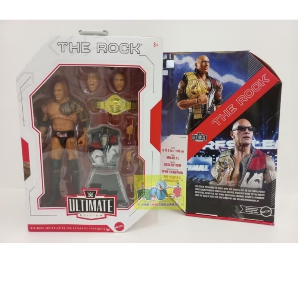 阿Su倉庫☆WWE摔角 The Rock Ultimate Edition 25 巨石強森最終魔王終極精華版人偶公仔-規格圖10