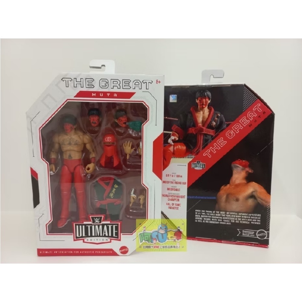 ☆阿Su倉庫☆WWE摔角 Great Muta Ultimate Edition 25 傳奇巨星武藤敬司終極精華版人偶-規格圖11