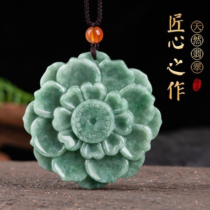 翡萃荷花項鍊-細節圖2